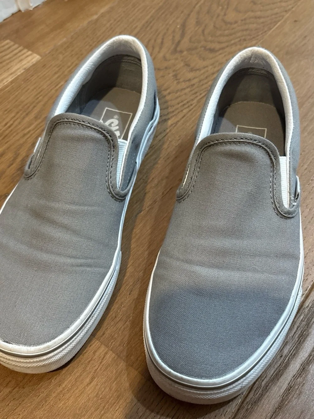 Vans Slip-On Canvas Loafers - Gray